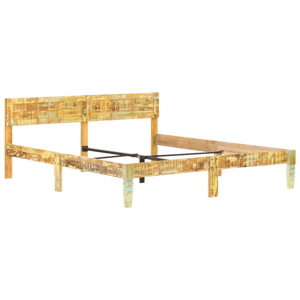 Bedframe massief gerecycled hout 180x200 cm is nu te koop bij PeponiXL, paradijselijk wonen!