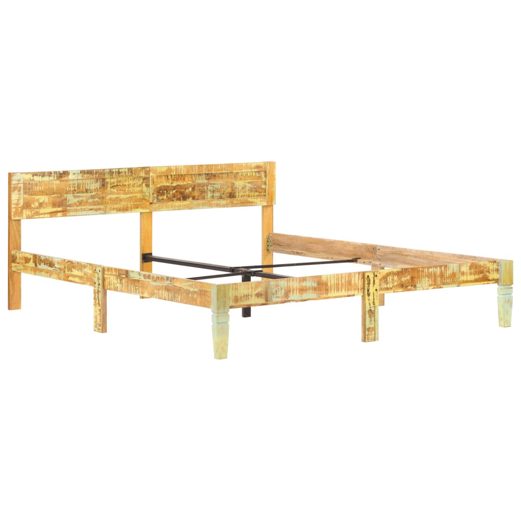 Bedframe massief gerecycled hout 180x200 cm is nu te koop bij PeponiXL, paradijselijk wonen!