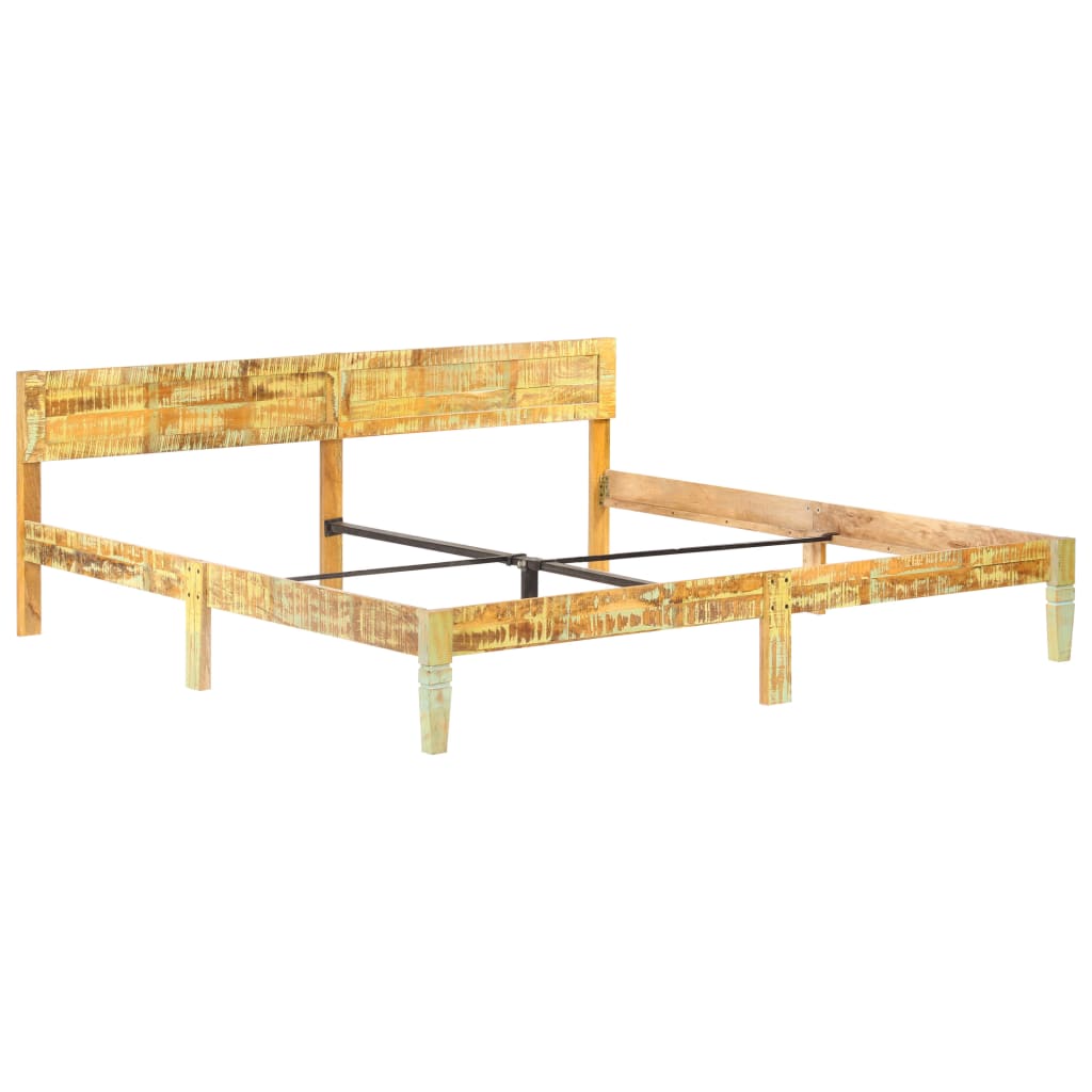 Bedframe massief gerecycled hout 200x200 cm is nu te koop bij PeponiXL, paradijselijk wonen!