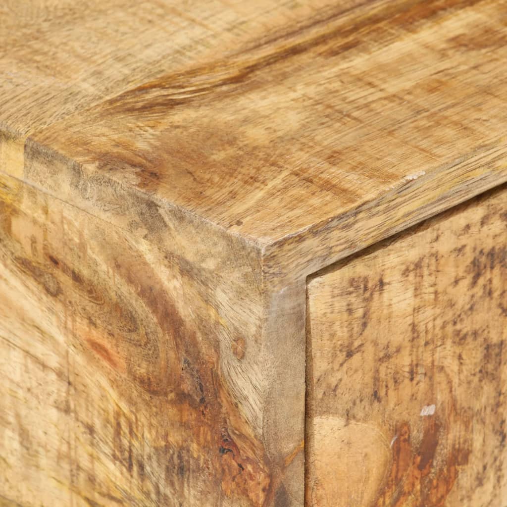 Bijzettafel U-vormig 45x30x61 cm massief mangohout is nu te koop bij PeponiXL, paradijselijk wonen!