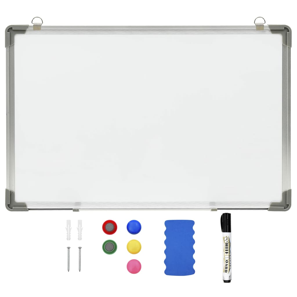 Whiteboard magnetisch 60x40 cm staal wit is nu te koop bij PeponiXL, paradijselijk wonen!