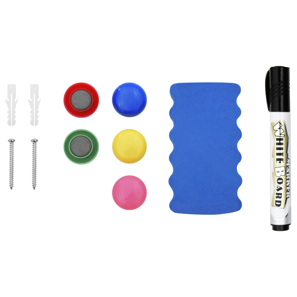 Whiteboard magnetisch 60x40 cm staal wit is nu te koop bij PeponiXL, paradijselijk wonen!