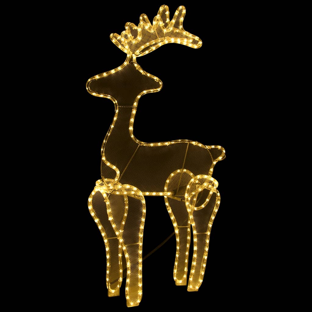 Kerstversiering rendier met mesh 306 LED's 60x24x89 cm is nu te koop bij PeponiXL, paradijselijk wonen!