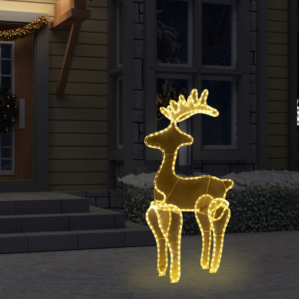 Kerstversiering rendier met mesh 306 LED's 60x24x89 cm is nu te koop bij PeponiXL, paradijselijk wonen!