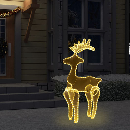 Kerstversiering rendier met mesh 306 LED's 60x24x89 cm is nu te koop bij PeponiXL, paradijselijk wonen!