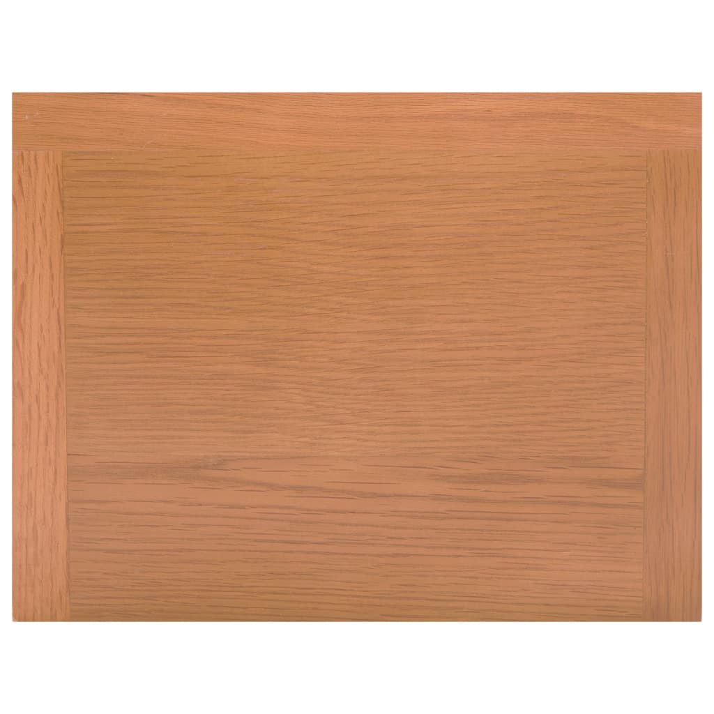 Bijzettafel met lade 35x27x55 cm massief eikenhout is nu te koop bij PeponiXL, paradijselijk wonen!