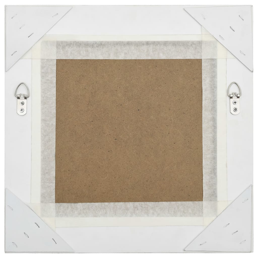 Wandspiegel barok stijl 40x40 cm zilverkleurig is nu te koop bij PeponiXL, paradijselijk wonen!