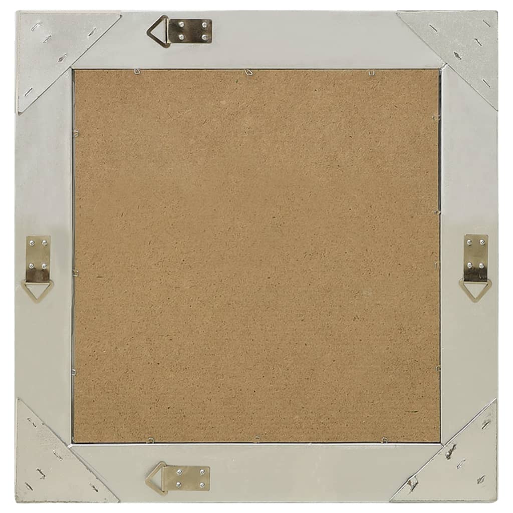 Wandspiegel barok stijl 50x50 cm zilverkleurig is nu te koop bij PeponiXL, paradijselijk wonen!