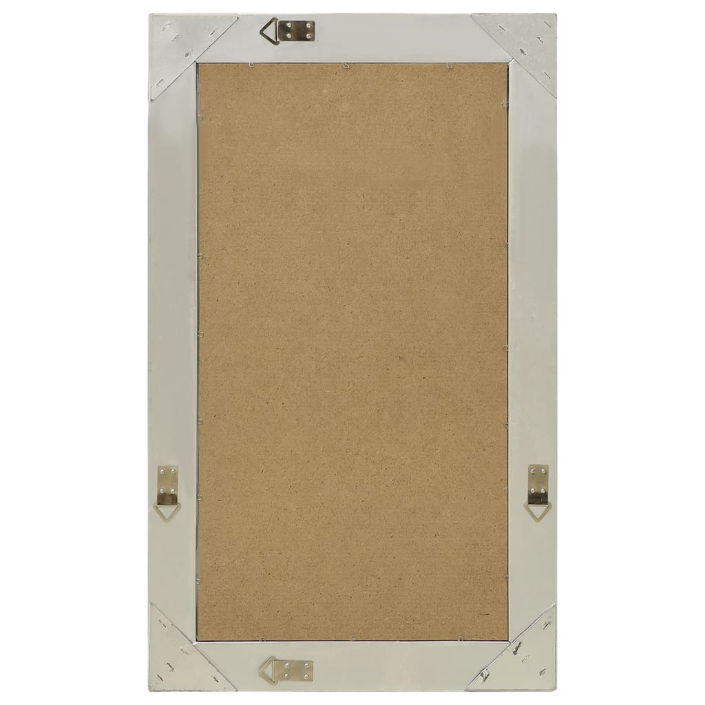 Wandspiegel barok stijl 50x80 cm zilverkleurig is nu te koop bij PeponiXL, paradijselijk wonen!