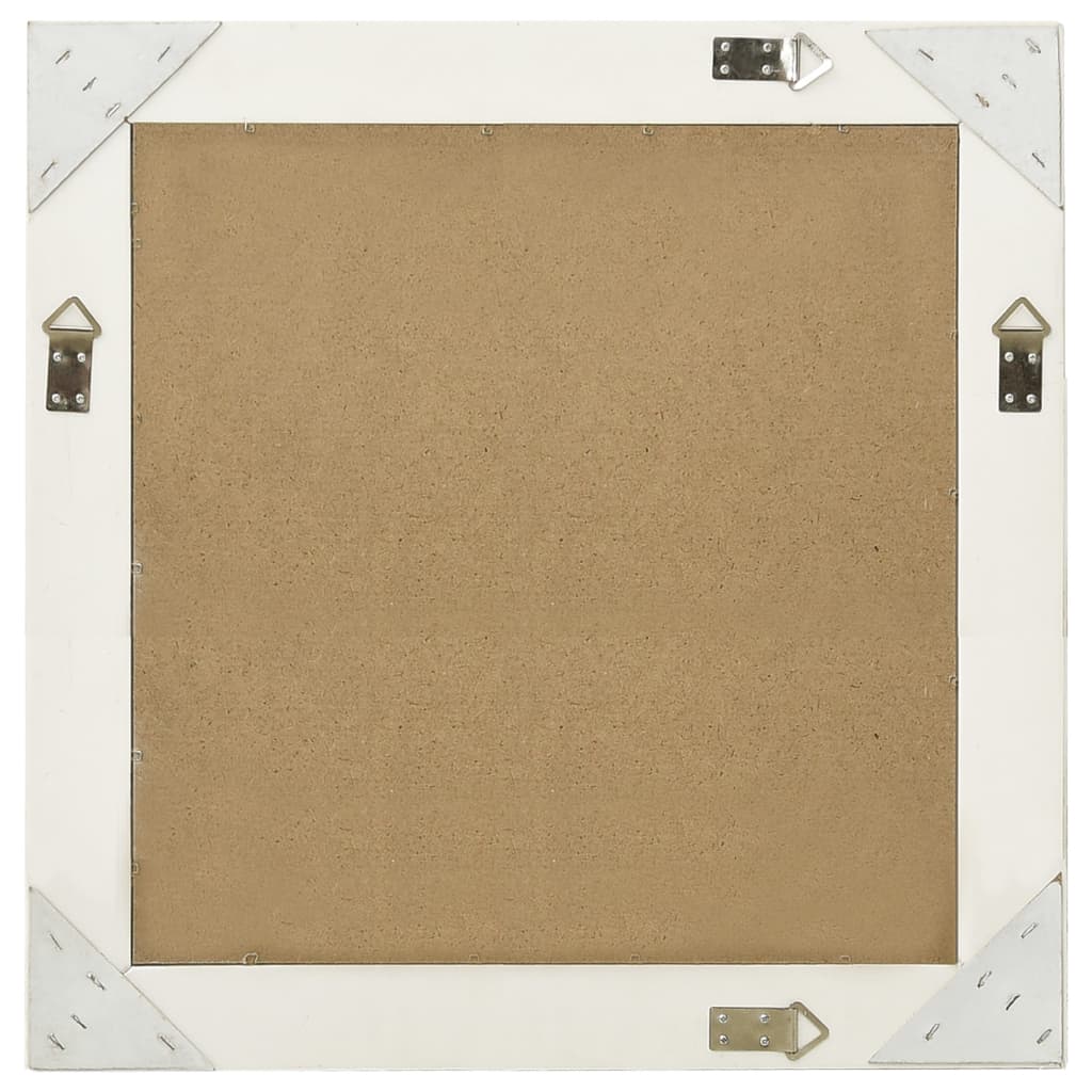 Wandspiegel barok stijl 60x60 cm wit is nu te koop bij PeponiXL, paradijselijk wonen!