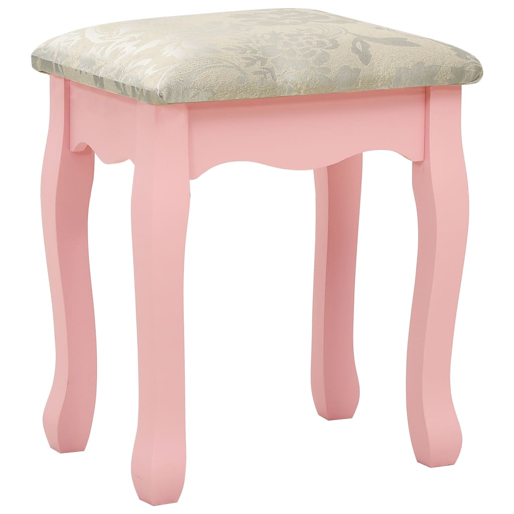 Kaptafelset met kruk 75x69x140 cm paulowniahout roze is nu te koop bij PeponiXL, paradijselijk wonen!