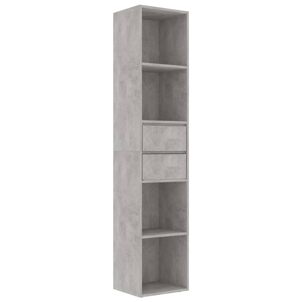 Boekenkast 36x30x171 cm bewerkt hout betongrijs is nu te koop bij PeponiXL, paradijselijk wonen!