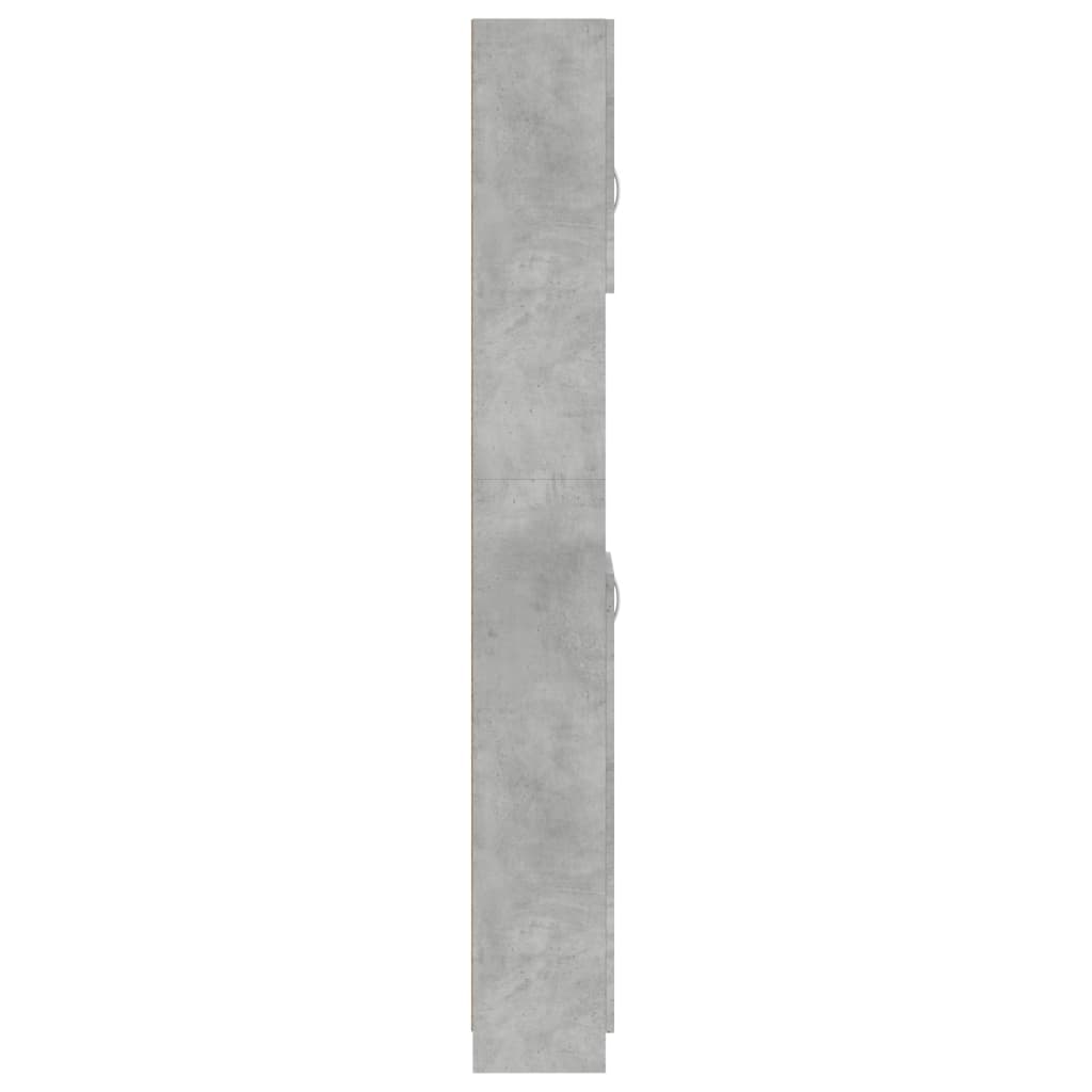 Badkamerkast 32x25,5x190 cm bewerkt hout betongrijs is nu te koop bij PeponiXL, paradijselijk wonen!