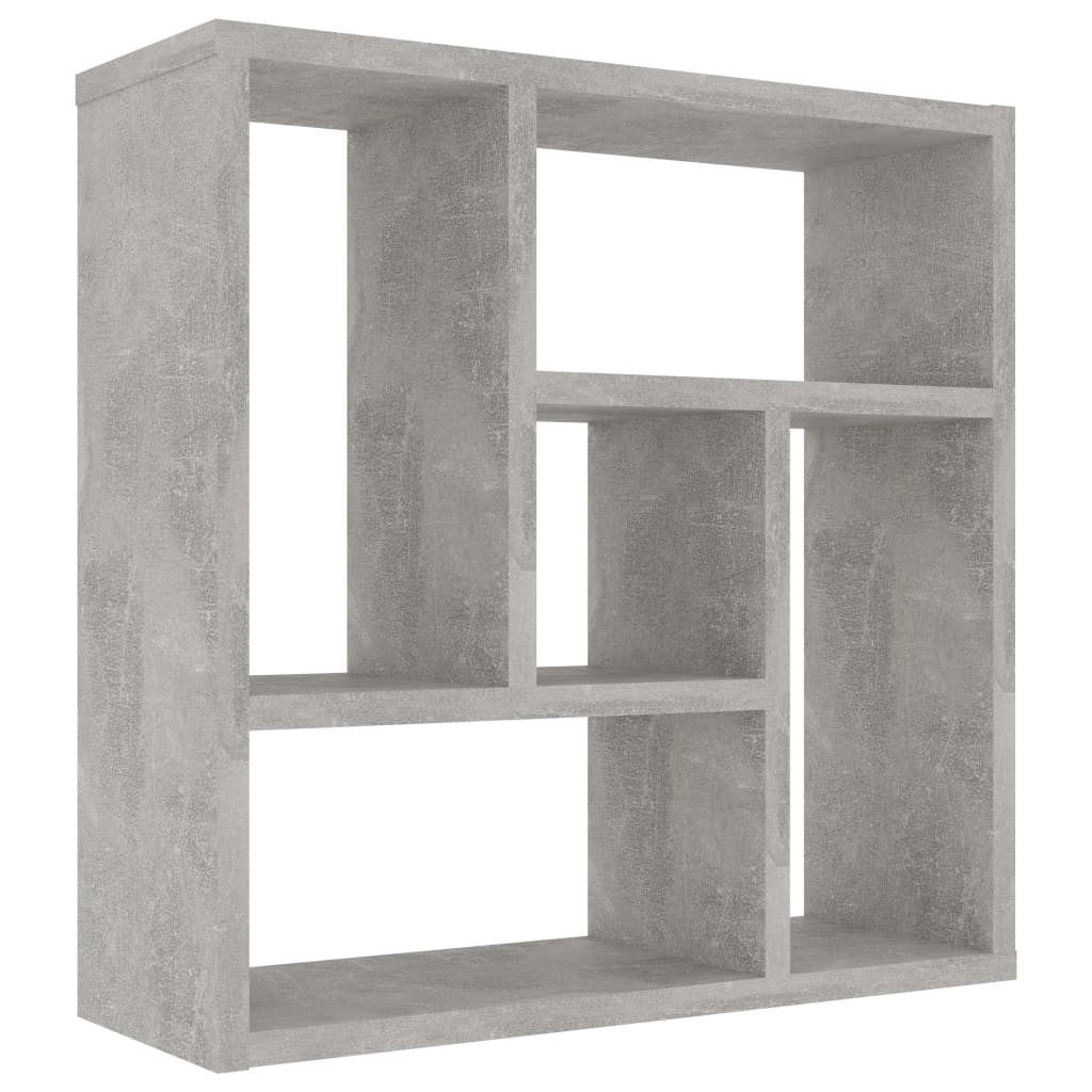 Wandschap 45,1x16x45,1 cm bewerkt hout betongrijs is nu te koop bij PeponiXL, paradijselijk wonen!