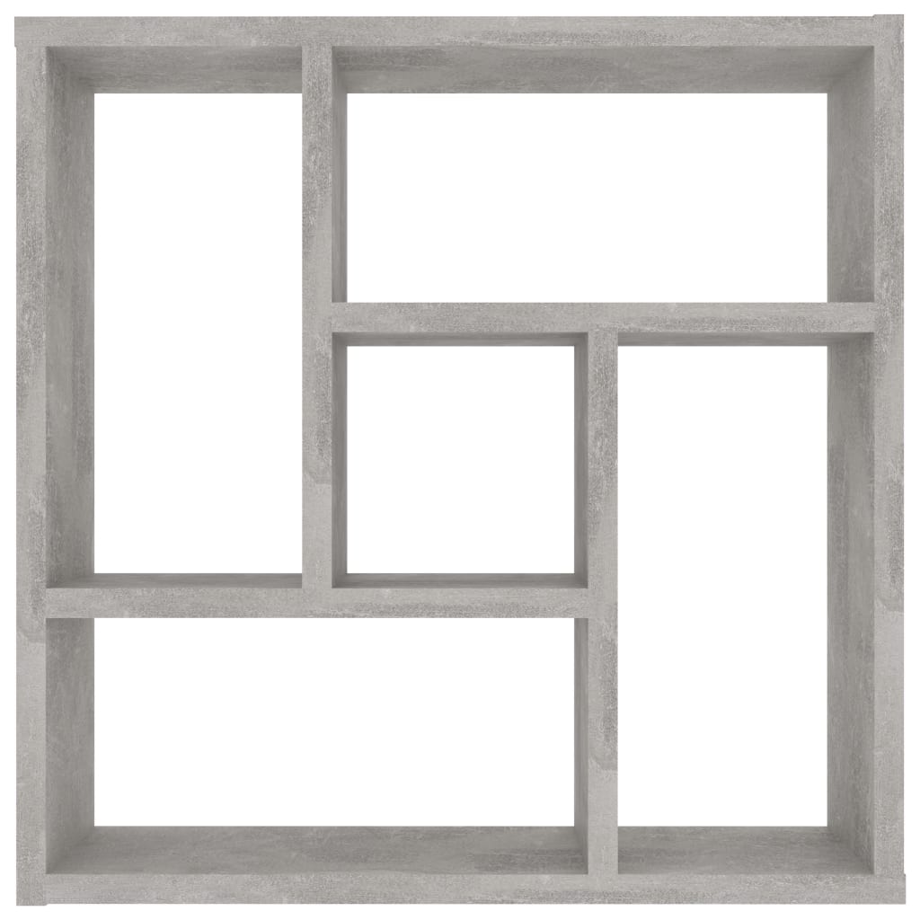 Wandschap 45,1x16x45,1 cm bewerkt hout betongrijs is nu te koop bij PeponiXL, paradijselijk wonen!