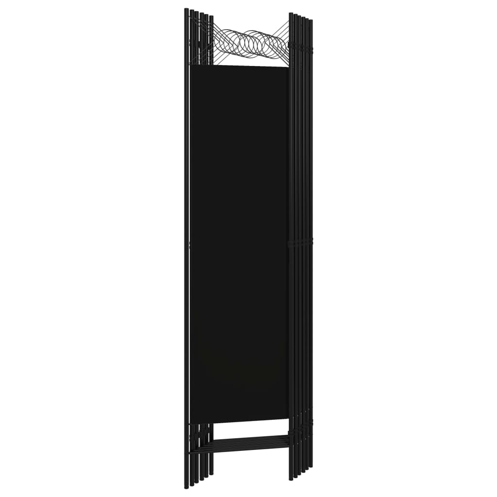 Kamerscherm met 6 panelen 240x180 cm zwart is nu te koop bij PeponiXL, paradijselijk wonen!