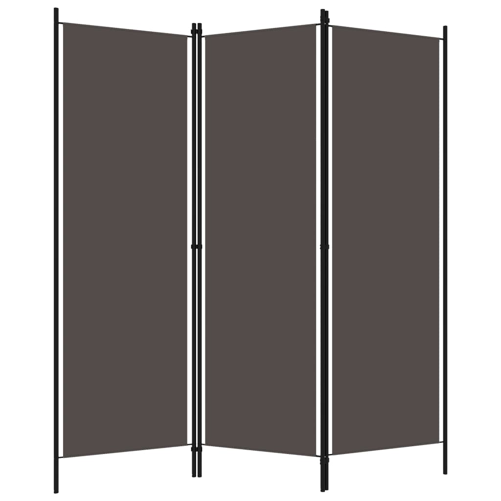 Kamerscherm met 3 panelen 150x180 cm antraciet is nu te koop bij PeponiXL, paradijselijk wonen!