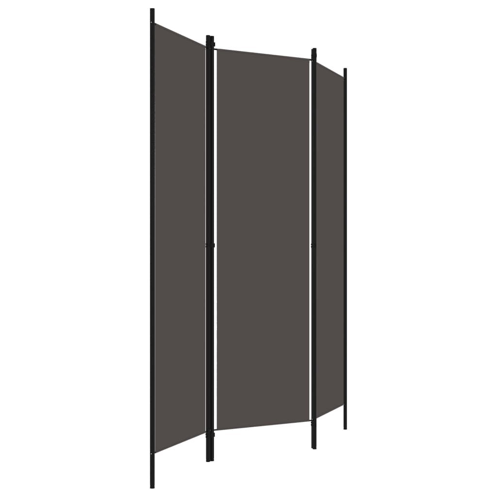 Kamerscherm met 3 panelen 150x180 cm antraciet is nu te koop bij PeponiXL, paradijselijk wonen!