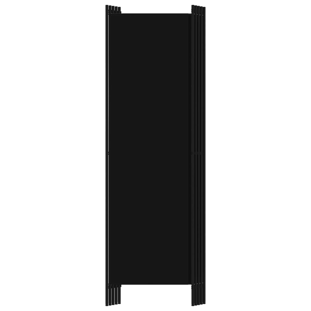 Kamerscherm met 5 panelen 250x180 cm zwart is nu te koop bij PeponiXL, paradijselijk wonen!