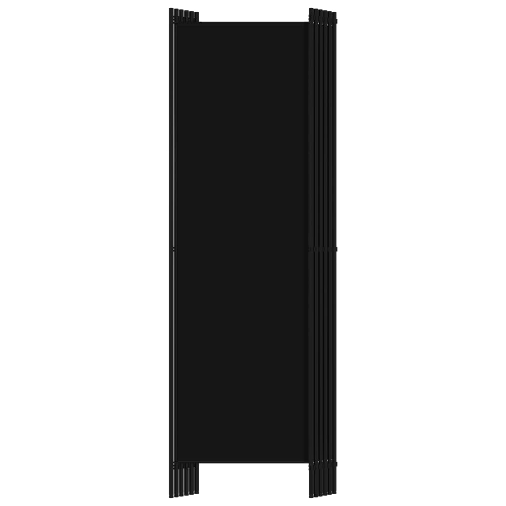 Kamerscherm met 6 panelen 300x180 cm zwart is nu te koop bij PeponiXL, paradijselijk wonen!