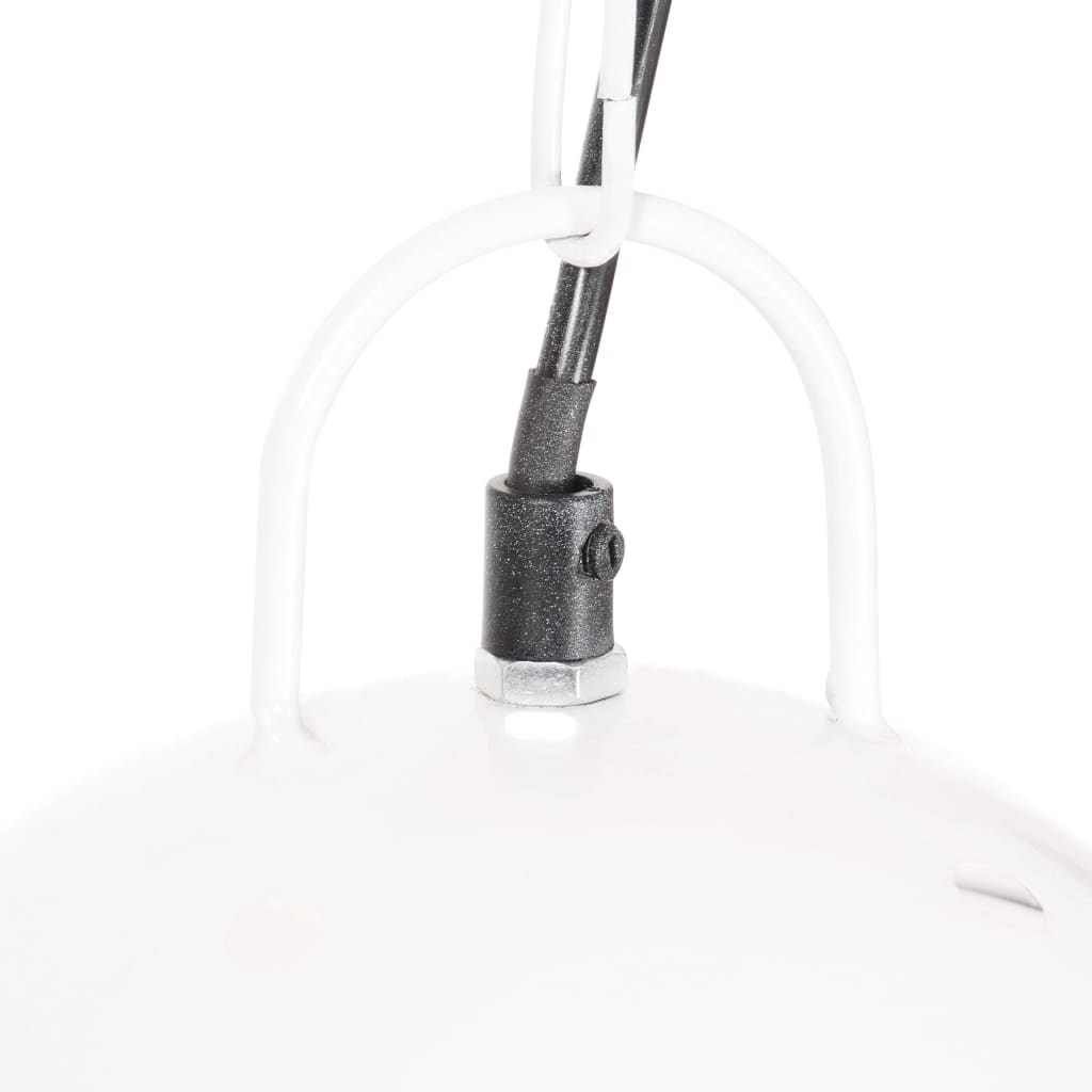 Hanglamp industrieel rond 25 W E27 42 cm wit is nu te koop bij PeponiXL, paradijselijk wonen!