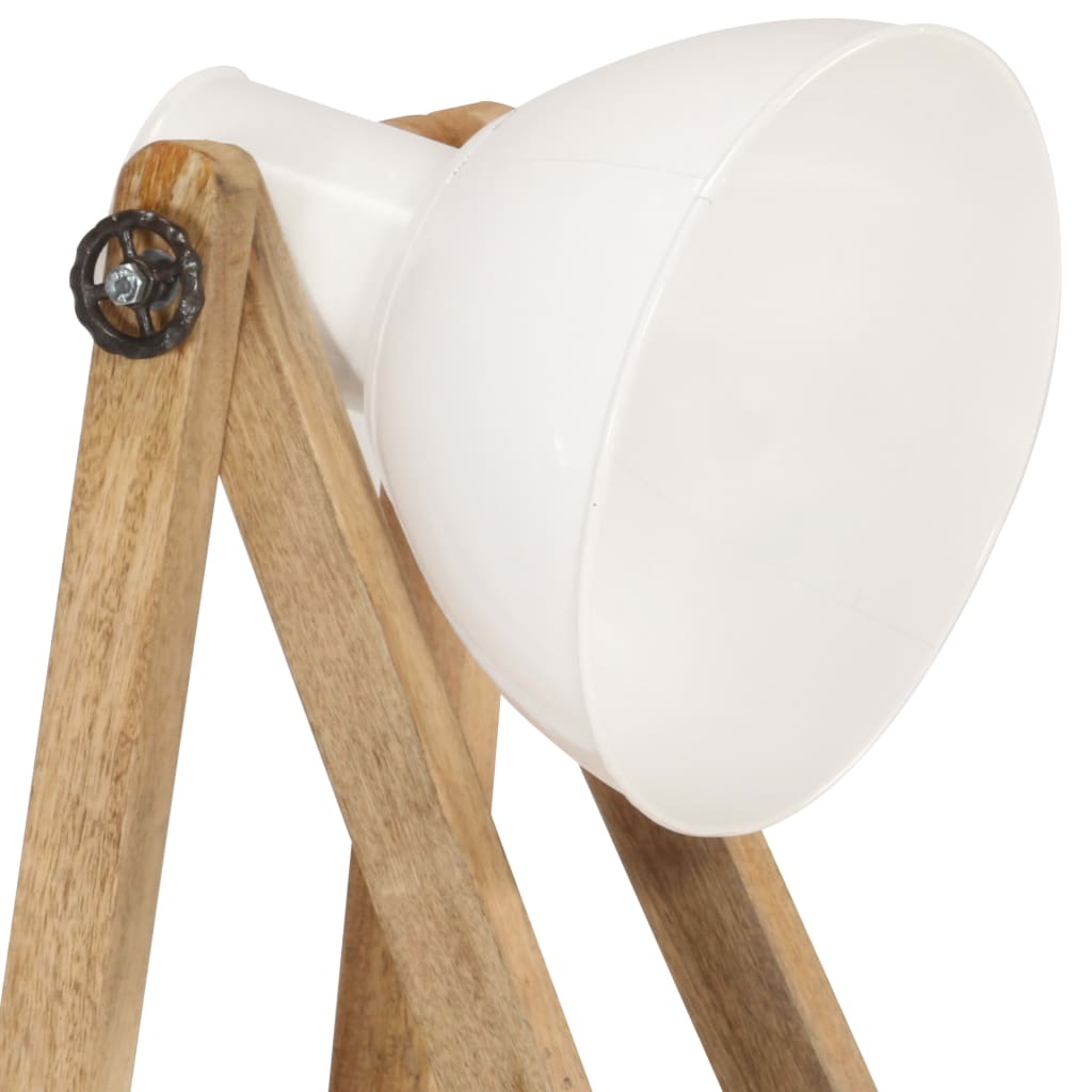 Vloerlampen 3 st E27 massief mangohout wit is nu te koop bij PeponiXL, paradijselijk wonen!