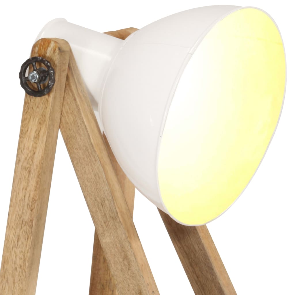 Vloerlampen 3 st E27 massief mangohout wit is nu te koop bij PeponiXL, paradijselijk wonen!