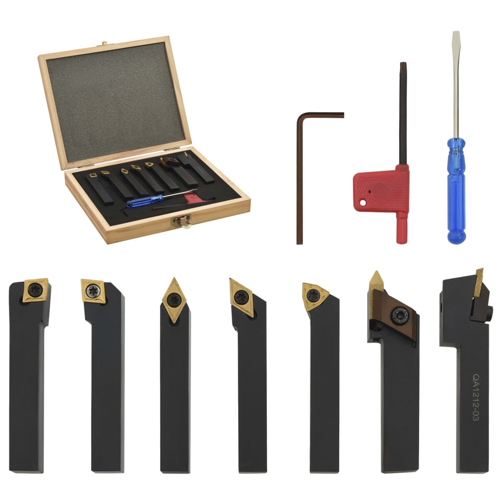 12-delige Draaigereedschapsset indexeerbaar 80 mm 12x12 mm is nu te koop bij PeponiXL, paradijselijk wonen!