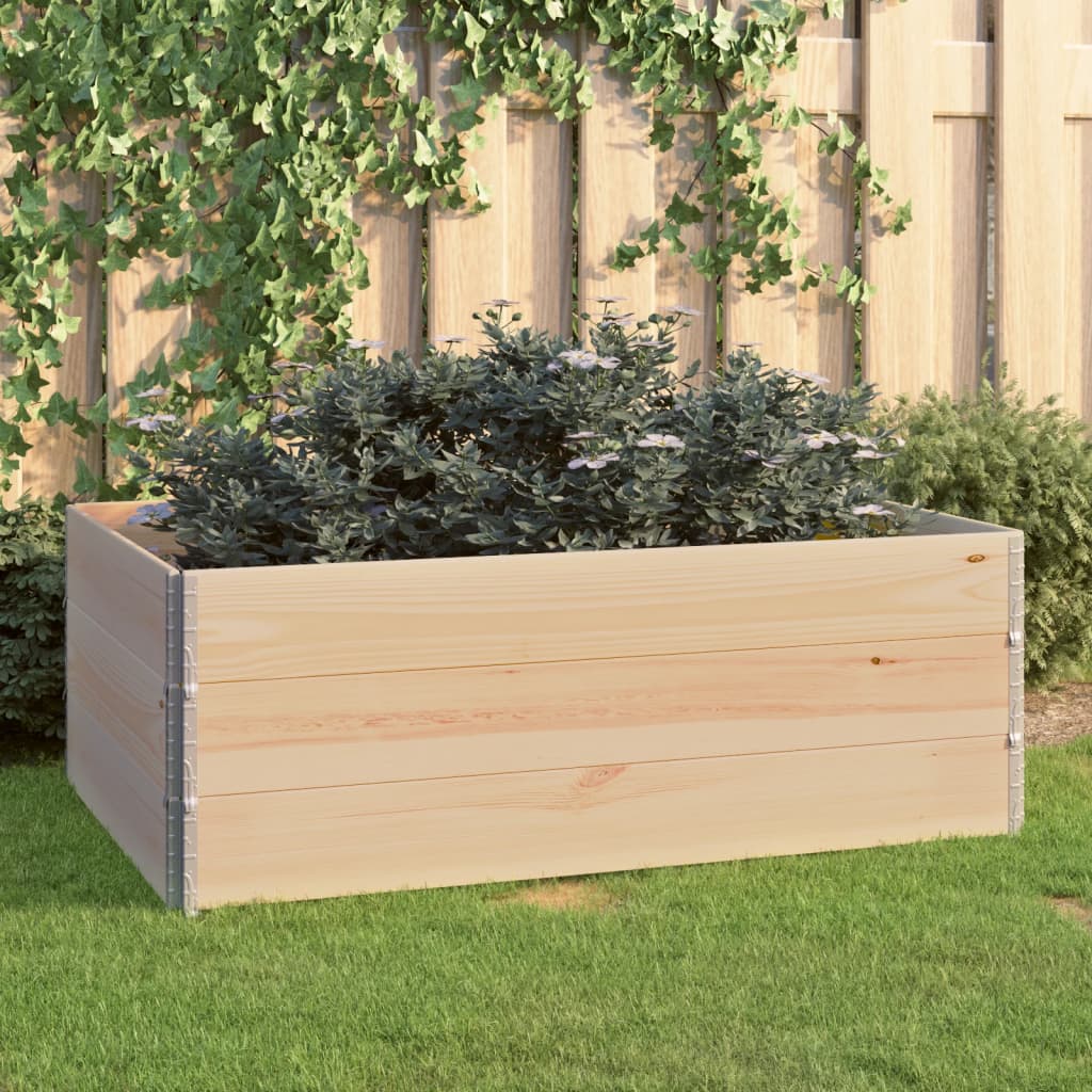 3 st Plantenbakken verhoogd 100x150 cm massief grenenhout is nu te koop bij PeponiXL, paradijselijk wonen!