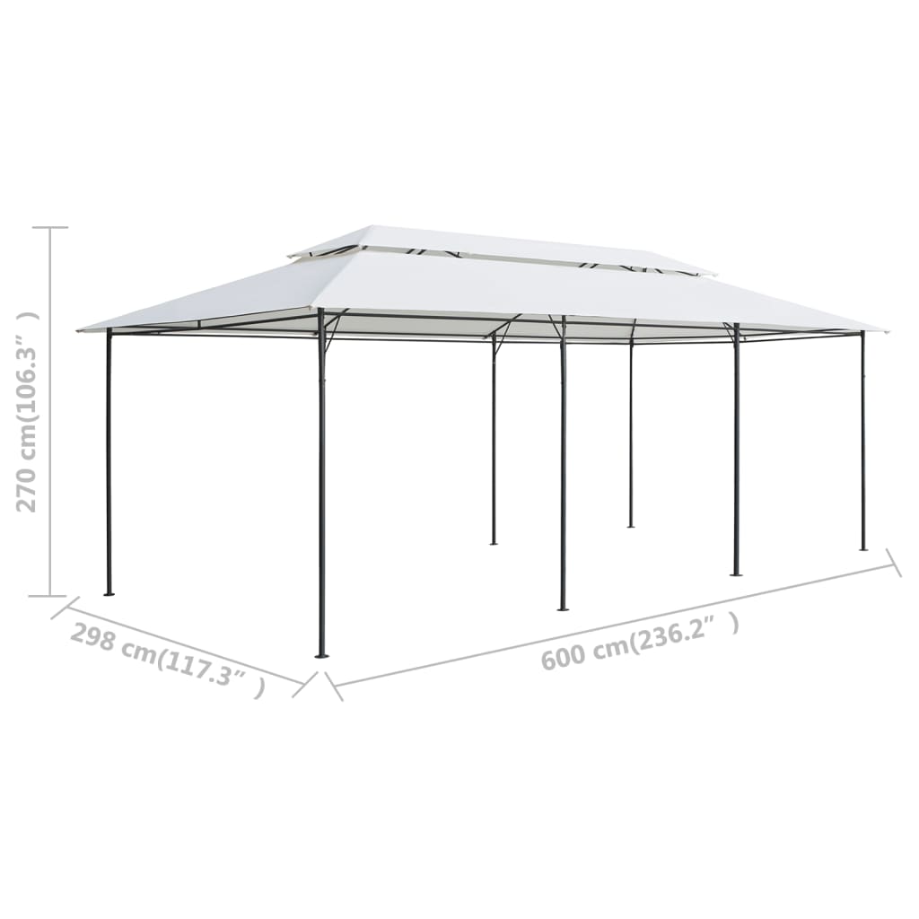 Prieel 180g/m² 600x298x270 cm wit is nu te koop bij PeponiXL, paradijselijk wonen!