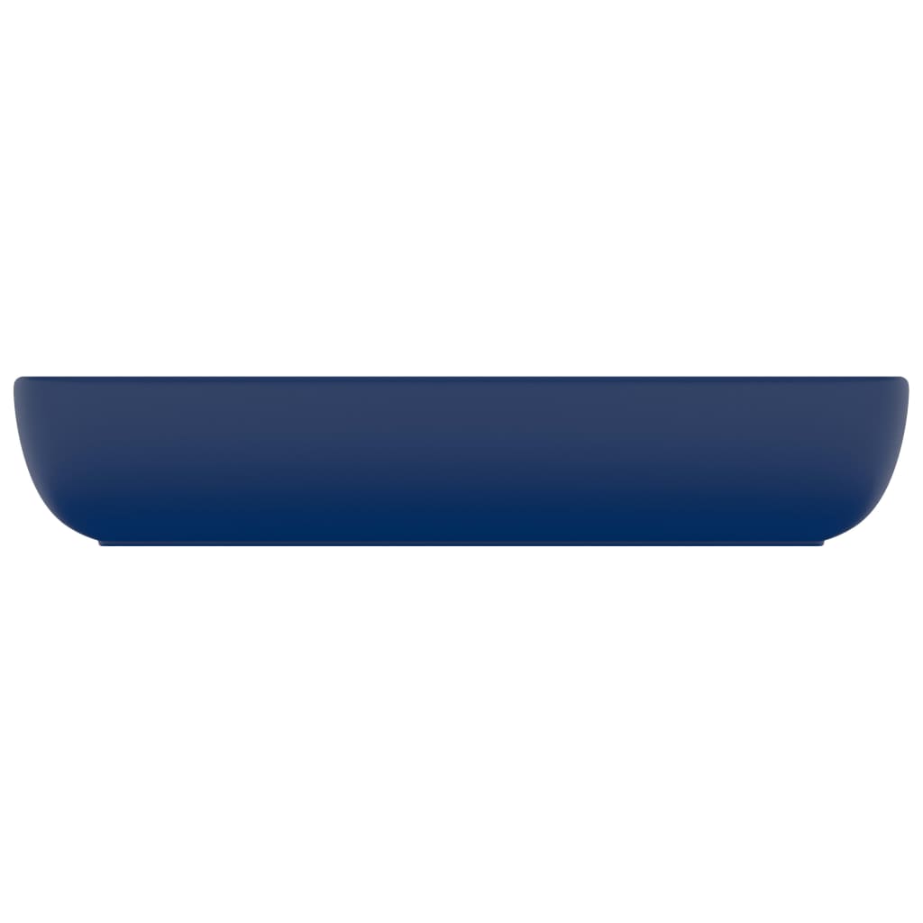 Wastafel rechthoekig 71x38 cm keramiek mat donkerblauw is nu te koop bij PeponiXL, paradijselijk wonen!