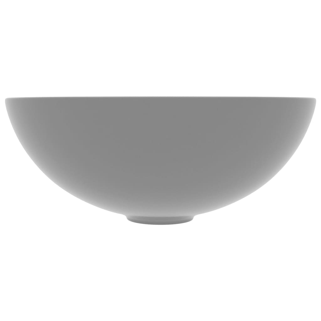 Wastafel rond keramiek lichtgrijs is nu te koop bij PeponiXL, paradijselijk wonen!