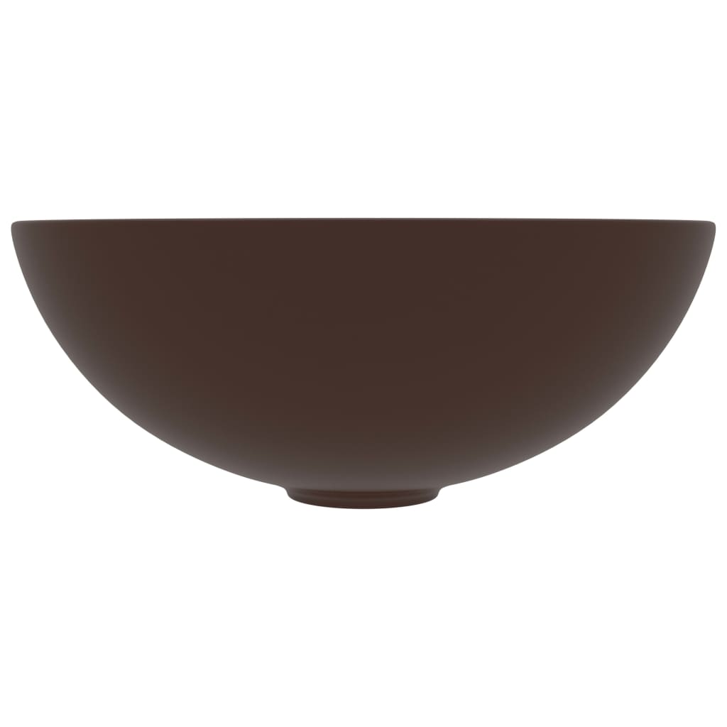 Wastafel rond keramiek donkerbruin is nu te koop bij PeponiXL, paradijselijk wonen!