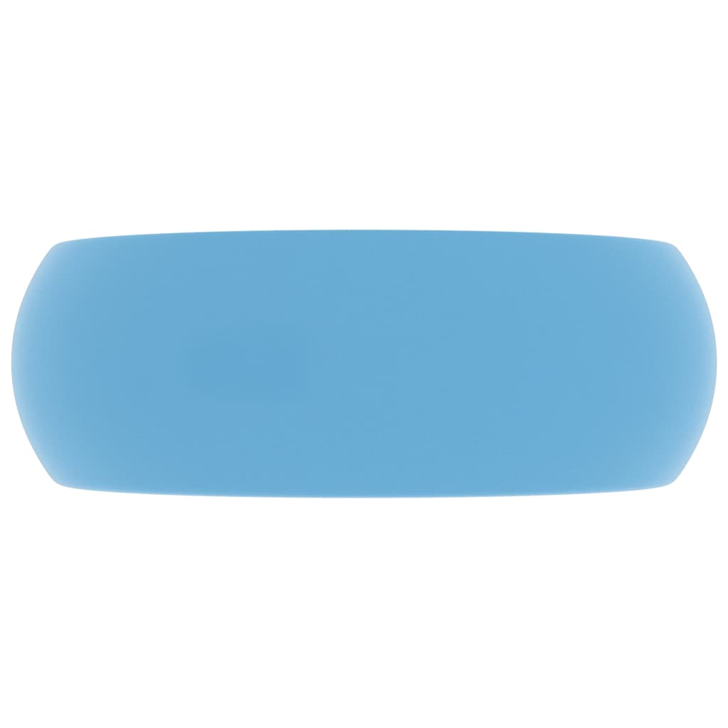 Wastafel rond 40x15 cm keramiek mat lichtblauw is nu te koop bij PeponiXL, paradijselijk wonen!