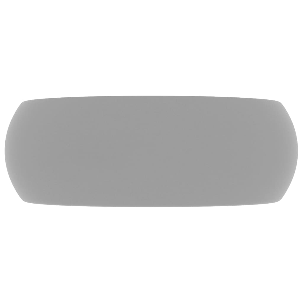 Wastafel rond 40x15 cm keramiek mat lichtgrijs is nu te koop bij PeponiXL, paradijselijk wonen!