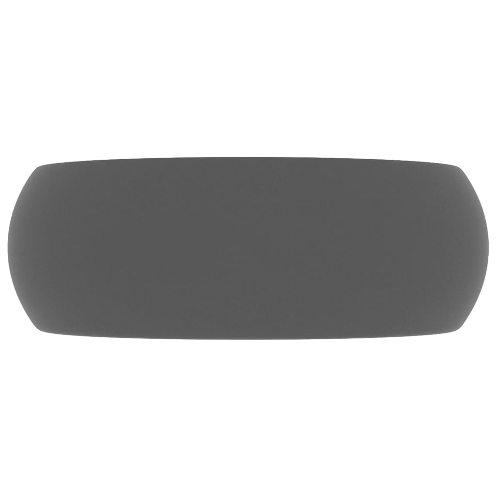 Wastafel rond 40x15 cm keramiek mat donkergrijs is nu te koop bij PeponiXL, paradijselijk wonen!