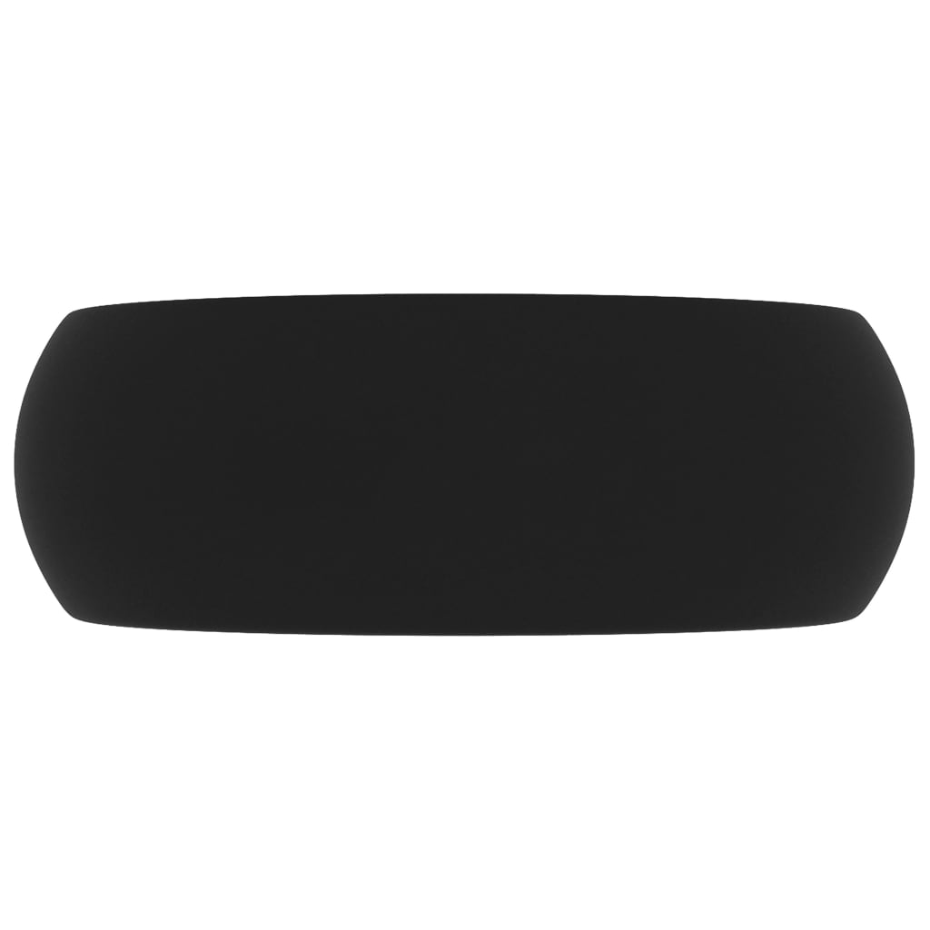 Wastafel rond 40x15 cm keramiek matzwart is nu te koop bij PeponiXL, paradijselijk wonen!