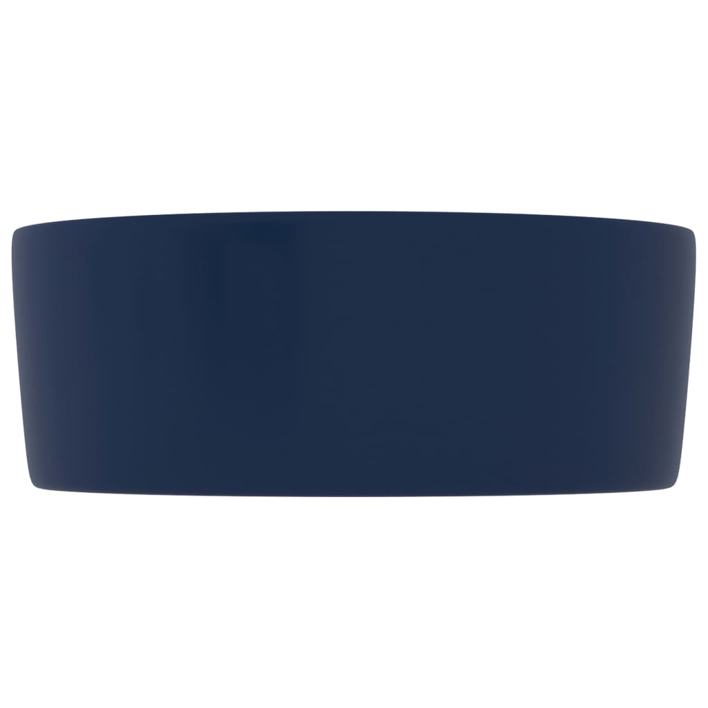 Wastafel rond 40x15 cm keramiek mat donkerblauw is nu te koop bij PeponiXL, paradijselijk wonen!