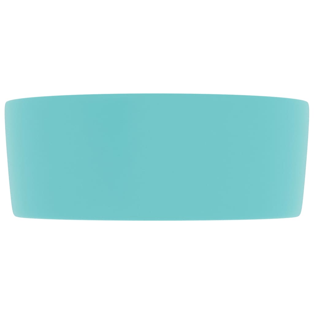 Wastafel rond 40x15 cm keramiek mat lichtgroen is nu te koop bij PeponiXL, paradijselijk wonen!
