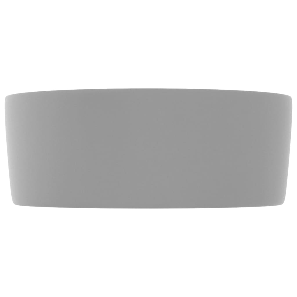 Wastafel rond 40x15 cm keramiek mat lichtgrijs is nu te koop bij PeponiXL, paradijselijk wonen!