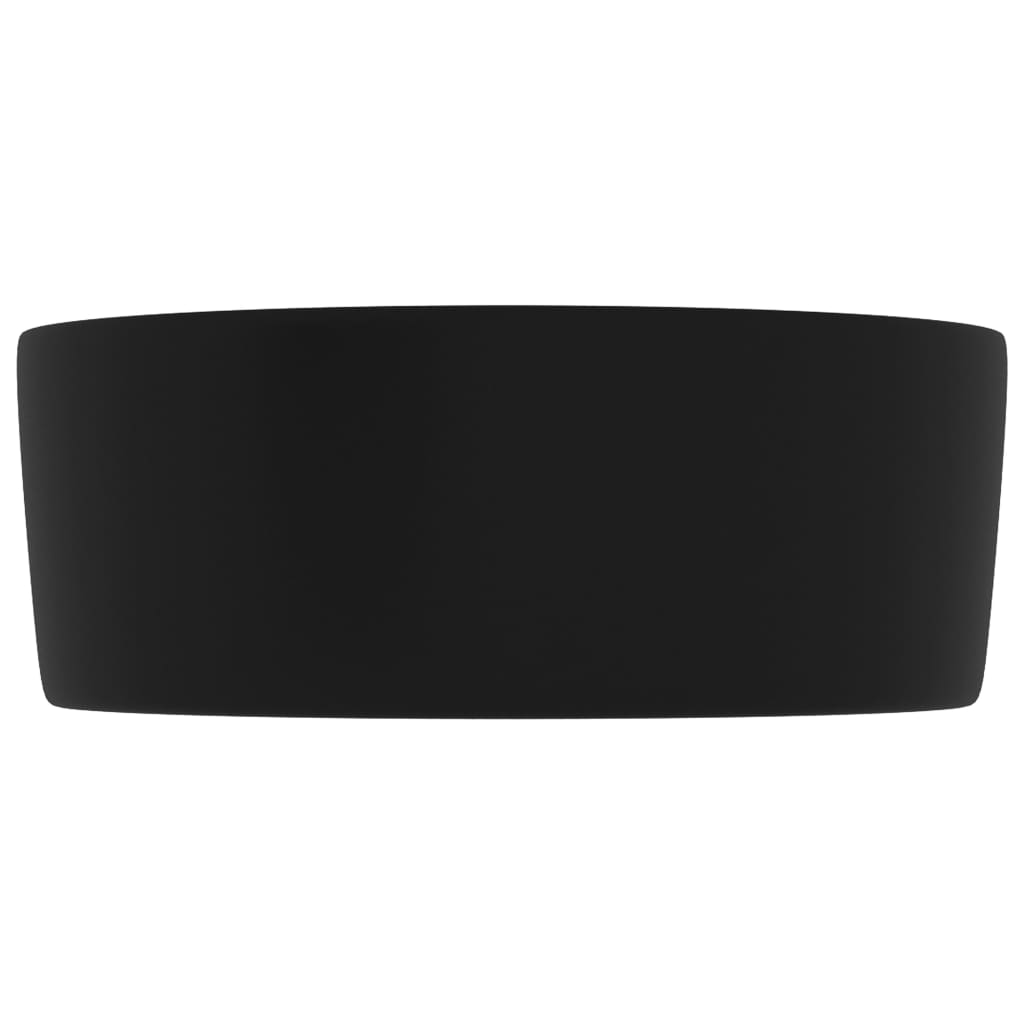 Wastafel rond 40x15 cm keramiek matzwart is nu te koop bij PeponiXL, paradijselijk wonen!