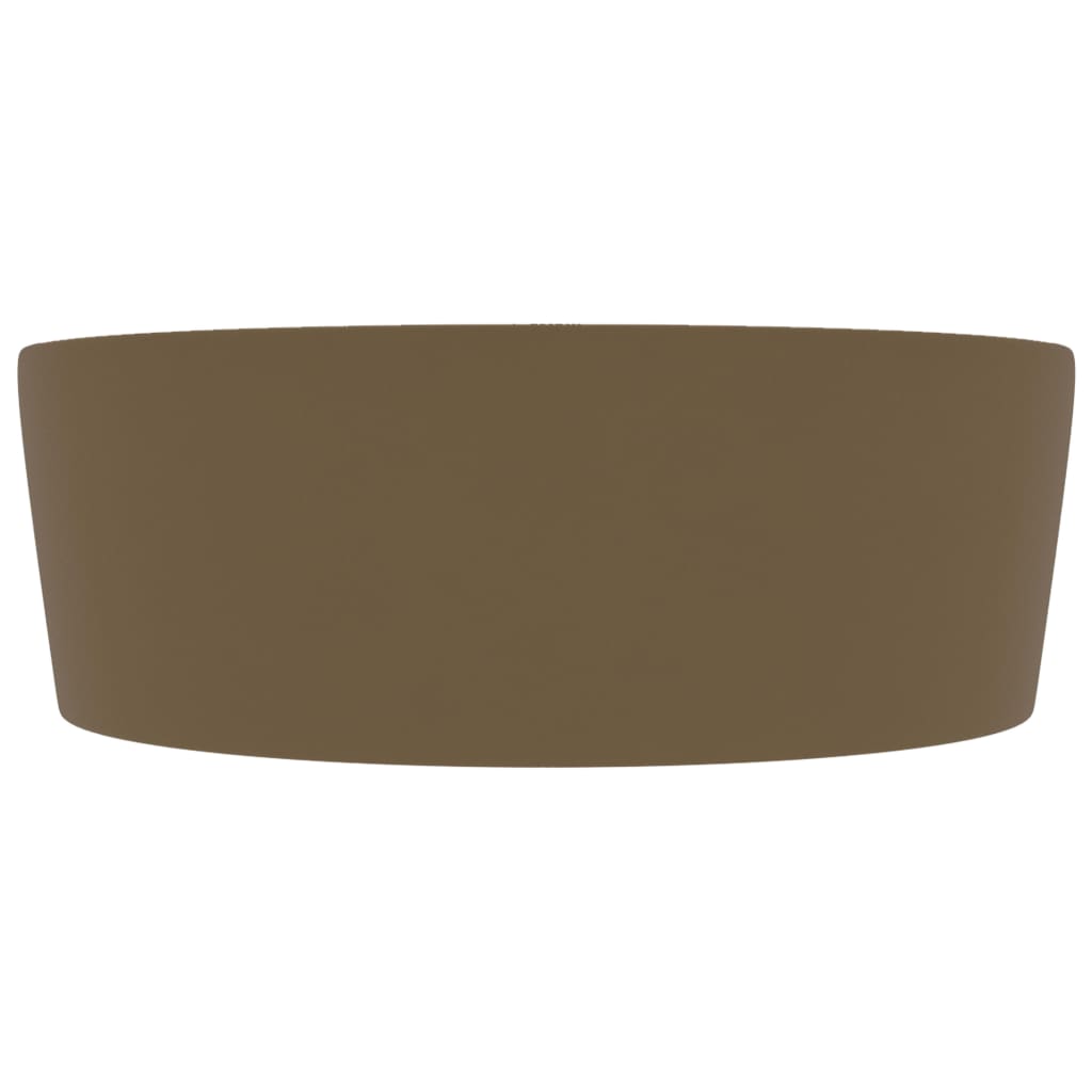 Wastafel met overloop 36x13 cm keramiek matcrème is nu te koop bij PeponiXL, paradijselijk wonen!