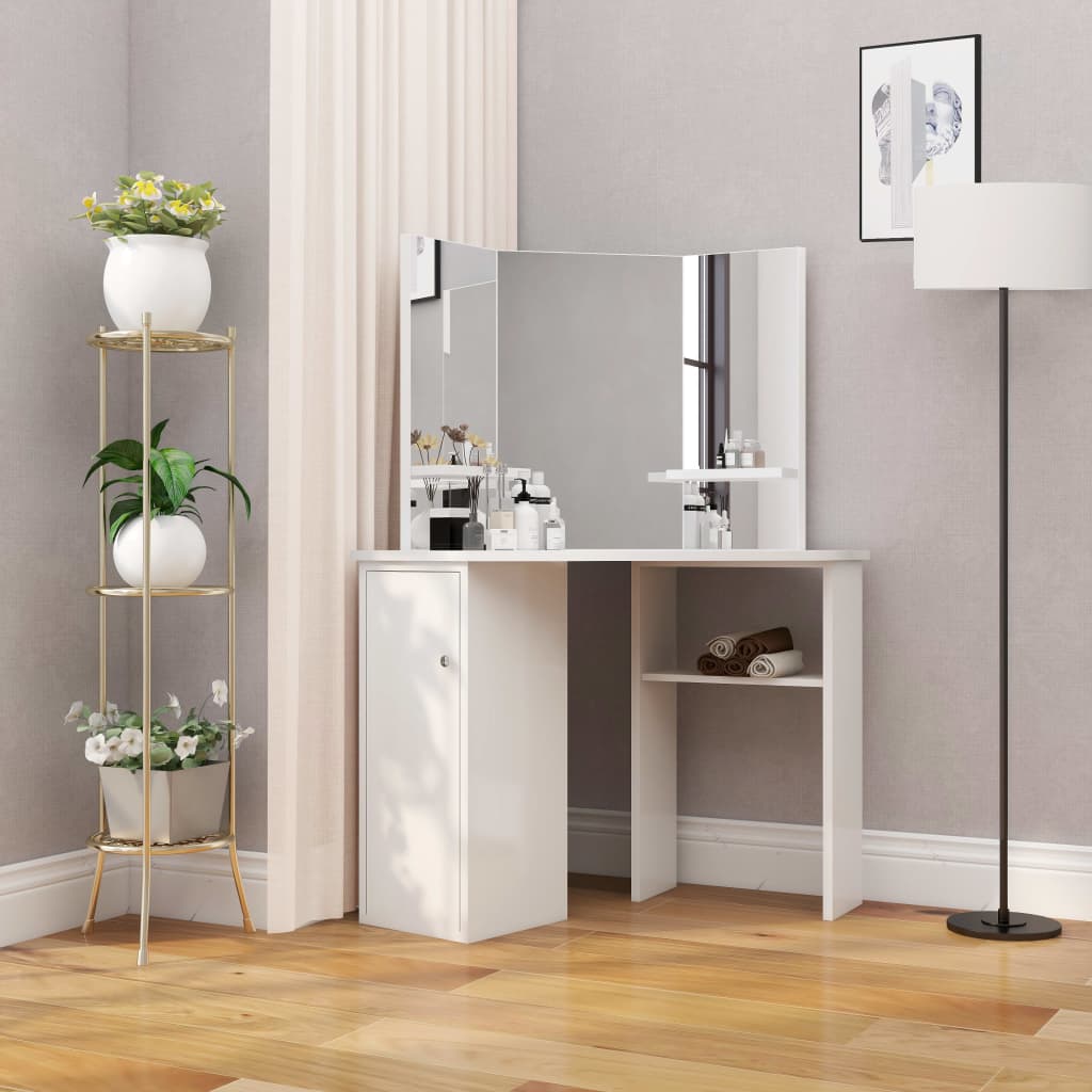 Kaptafel hoekmodel wit is nu te koop bij PeponiXL, paradijselijk wonen!