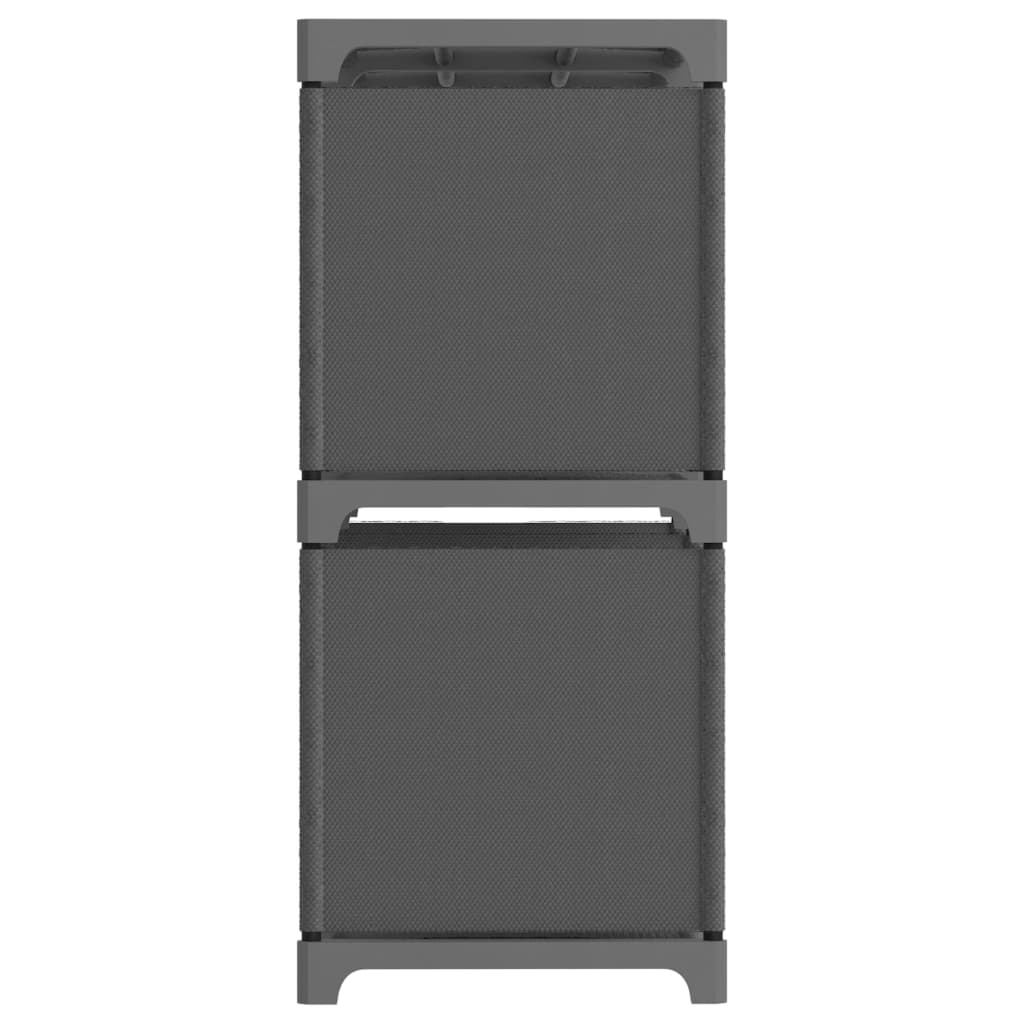 Kast met 6 vakken 103x30x72,5 cm stof grijs is nu te koop bij PeponiXL, paradijselijk wonen!