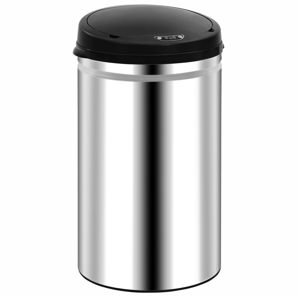 Prullenbak met automatische sensor 40 L roestvrij staal is nu te koop bij PeponiXL, paradijselijk wonen!