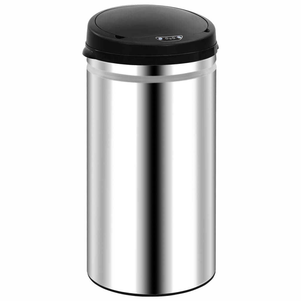 Prullenbak met automatische sensor 50 L roestvrij staal is nu te koop bij PeponiXL, paradijselijk wonen!