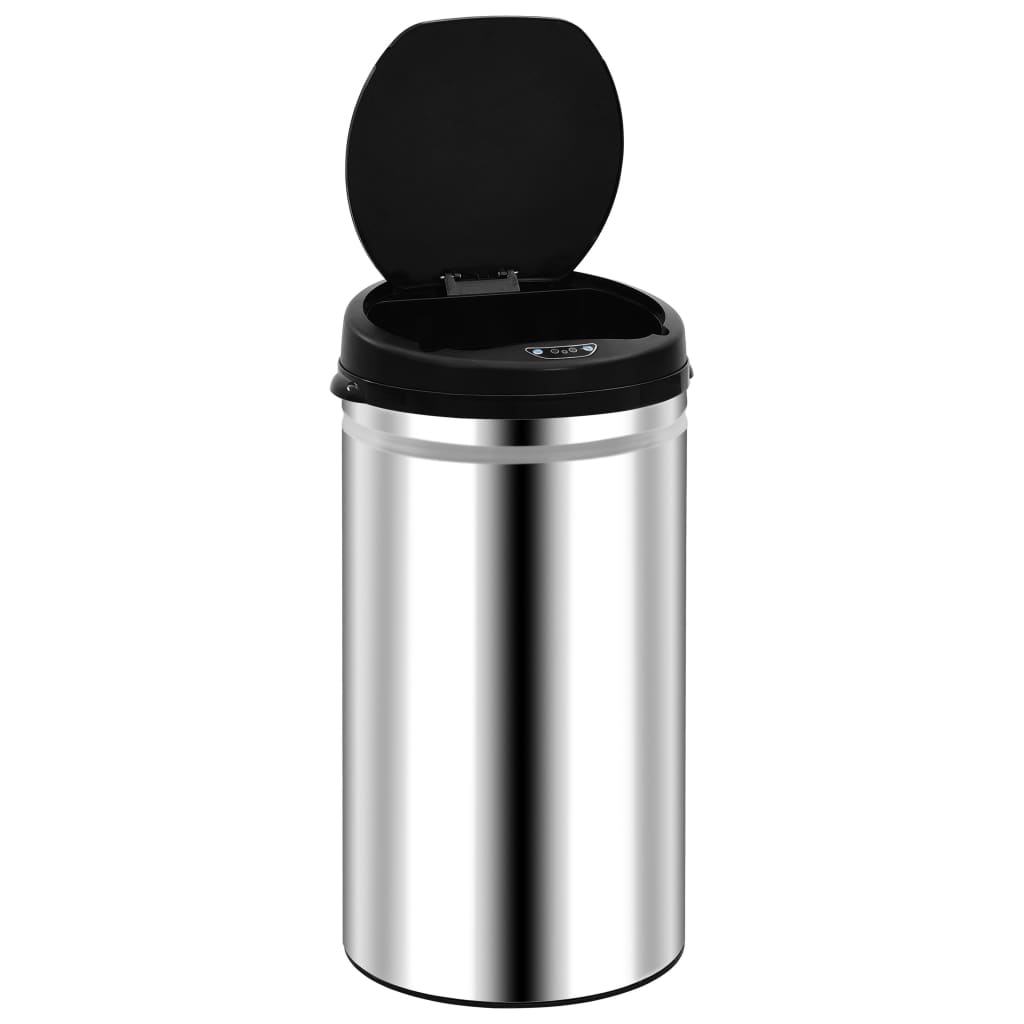 Prullenbak met automatische sensor 50 L roestvrij staal is nu te koop bij PeponiXL, paradijselijk wonen!