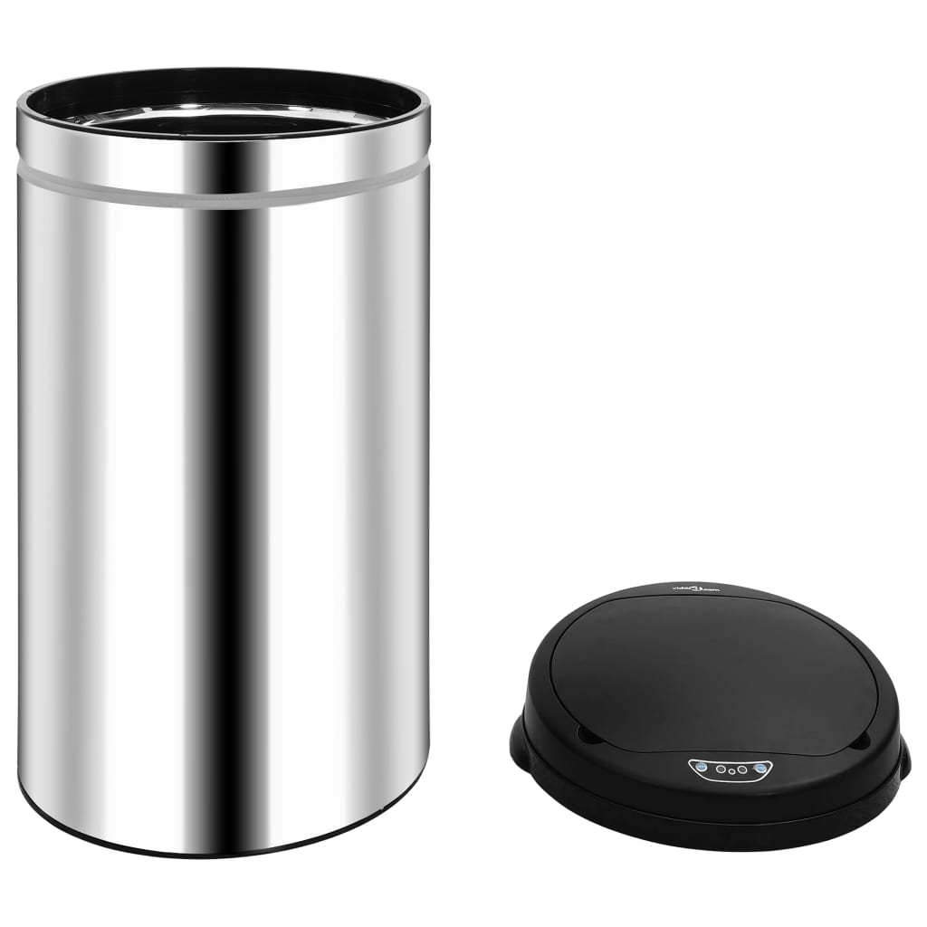 Prullenbak met automatische sensor 50 L roestvrij staal is nu te koop bij PeponiXL, paradijselijk wonen!