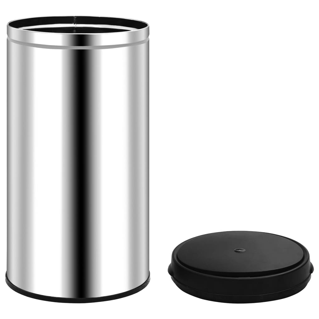 Prullenbak met automatische sensor 60 L roestvrij staal is nu te koop bij PeponiXL, paradijselijk wonen!