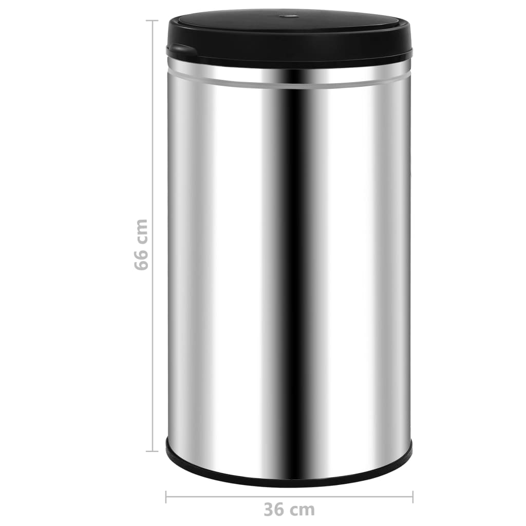 Prullenbak met automatische sensor 60 L roestvrij staal is nu te koop bij PeponiXL, paradijselijk wonen!